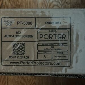 Unused new Projector Screen PT-72